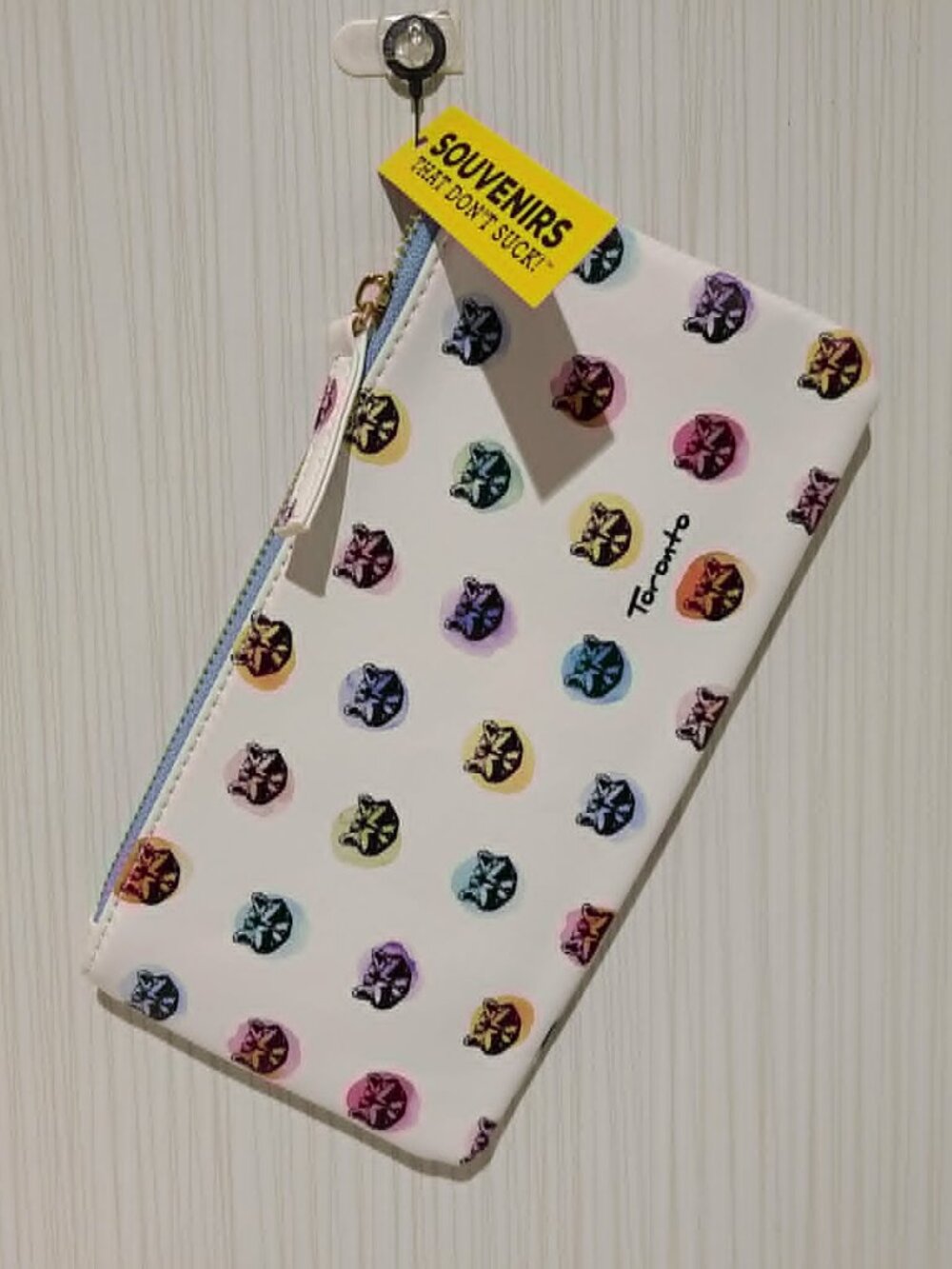 Toronto Raccoon Main & Local Zipper Makeup & Pencil Bag
